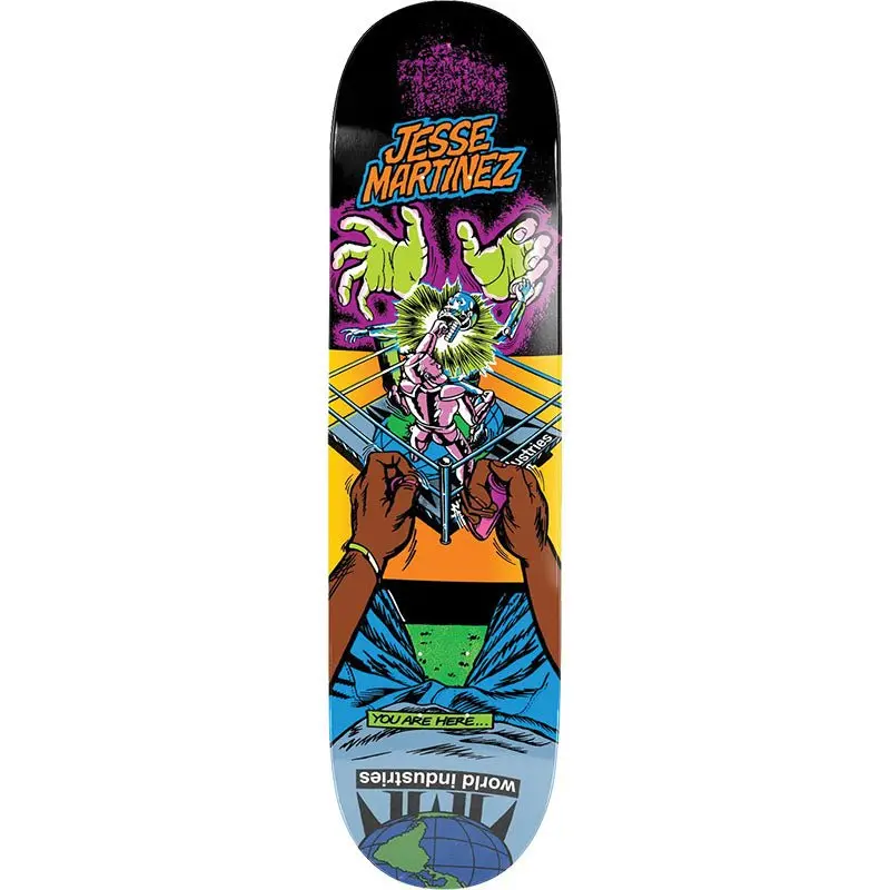 World Industries Jesse Martinez Rock'em Sock'em Popsicle Skateboard Decks 1