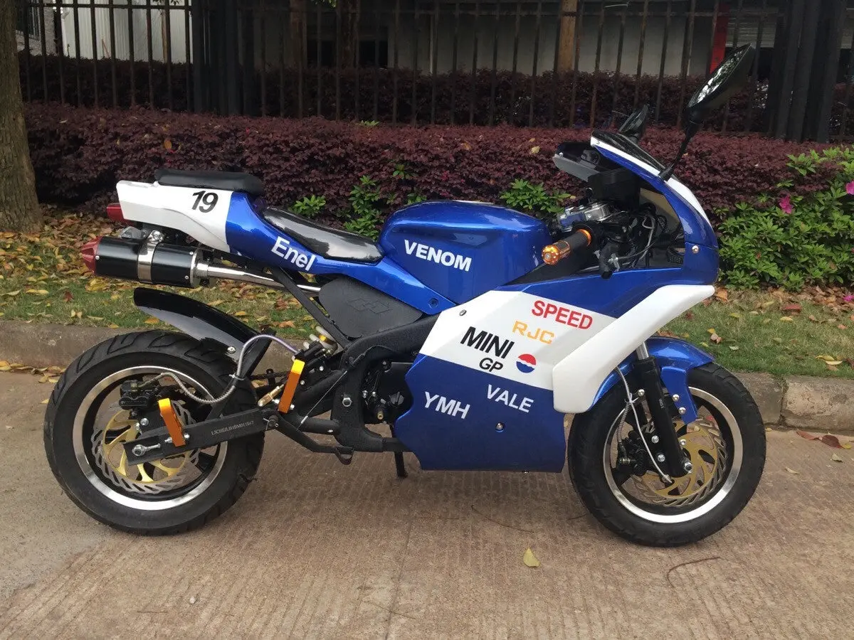 2016 X19 Super Pocket Bike 110Cc - Blue 1