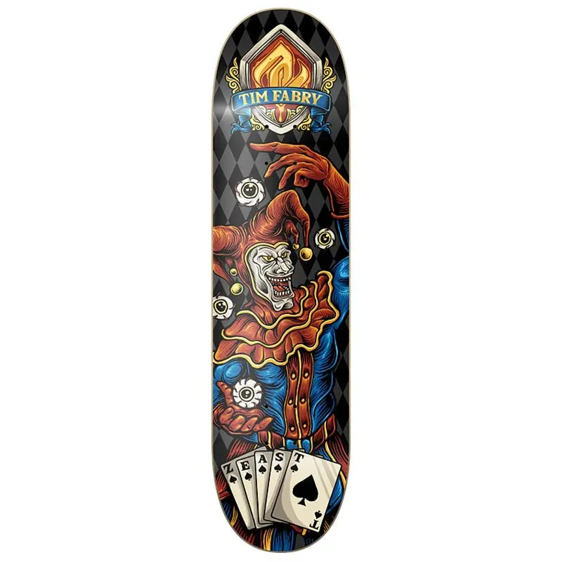 Z-East 8.25" X 31.875" Bad Jester T.F Skateboard Deck 1