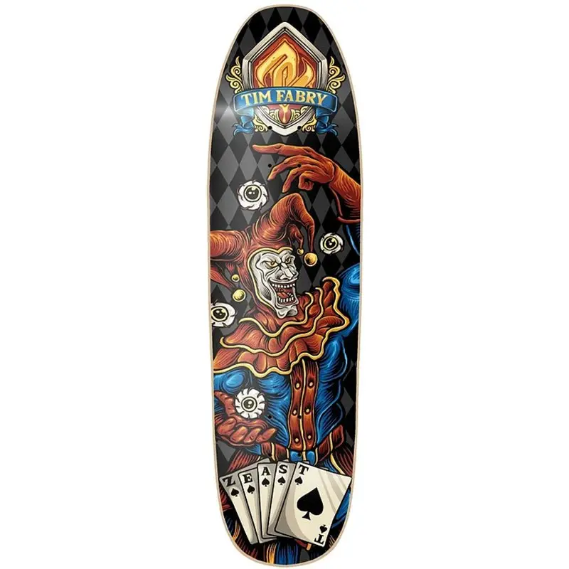 Z-East 8.5"X 31.875" Bad Jester, Shaped Skateboard Deck 1