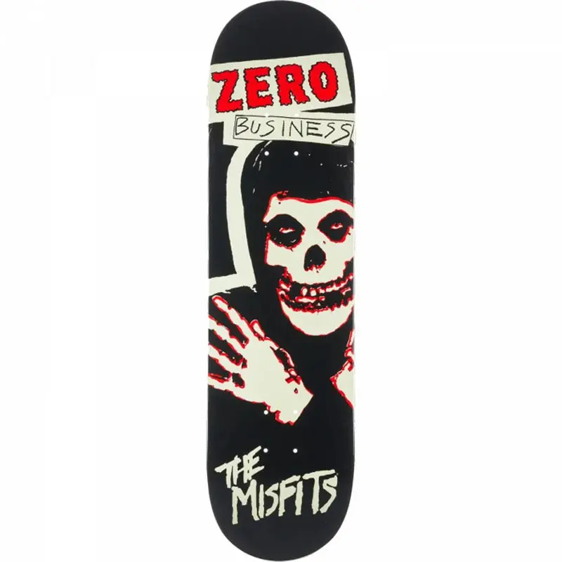 Zero 8.25" X 31.9" Misfits Zero Business Glow Skateboard Deck 1
