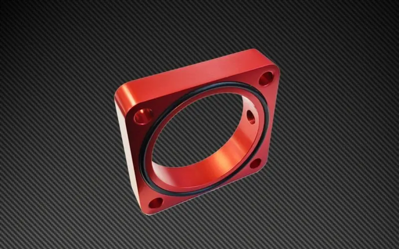 Torque Solution Throttle Body Spacer 2013+ Subaru Brz/Scion Fr-S - Red 1