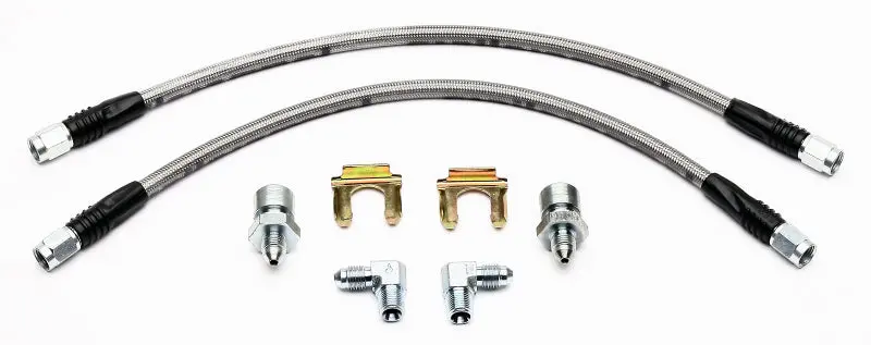 Wilwood Flexline Brake Hose Kit For 1964–1972 Gm Vehicles With Dls Forged Dynalite Or Sl6 Front Calipers 1