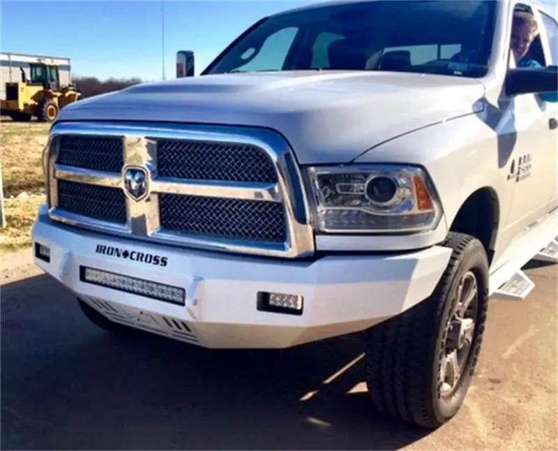 Iron Cross Low-Profile Front Bumper (Primer Finish) For 2006–2009 Dodge Ram 2500/3500 1