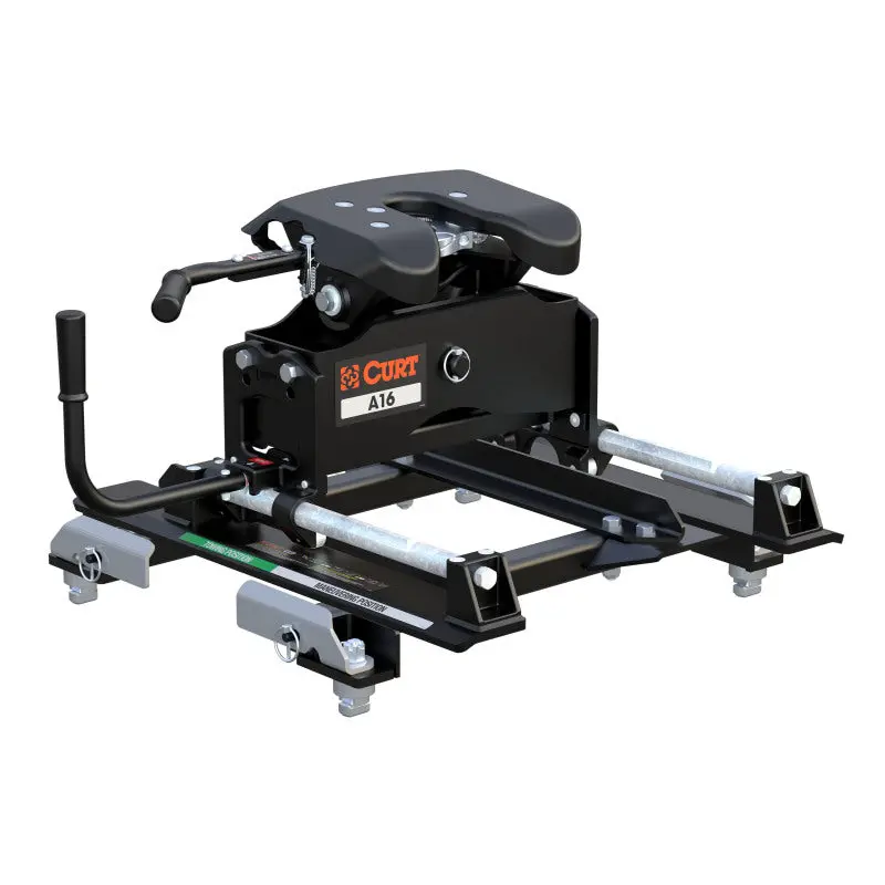 Curt A16 Fifth Wheel Hitch With Roller And Gm Puck System Adapter 1