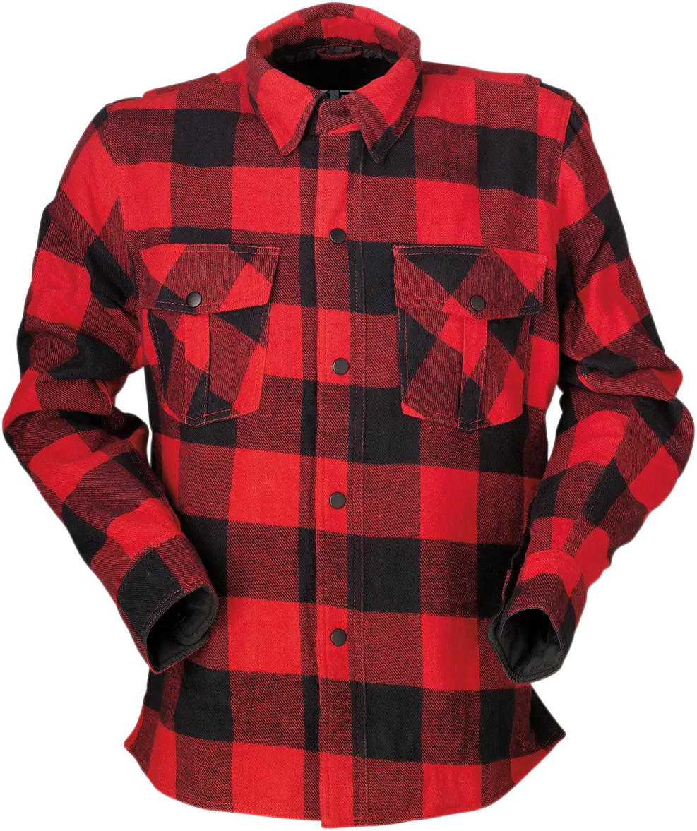 Z1R Duke Flannel Shirt – Red/Black Colorway, Size 4Xl (Model 3040-2820) 1