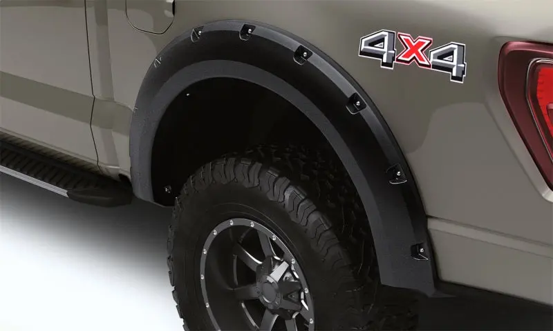 Lund Rx-Rivet Style Textured Rear Fender Flares For 2021–2022 Ford F-150 – Black (2-Piece) 1