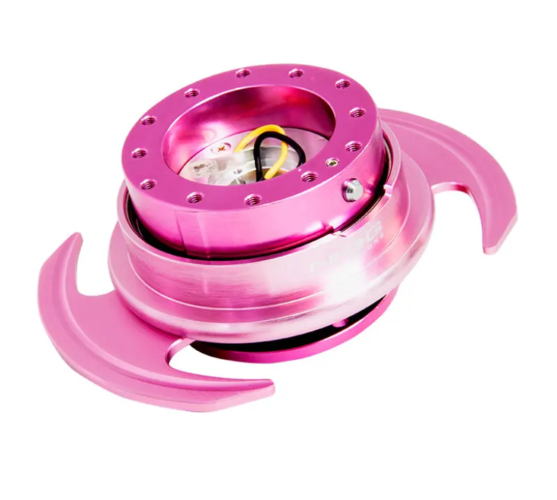 Nrg Quick Release Steering Wheel Hub Kit – Gen 3.0 (Pink Body & Ring With Handles) 1