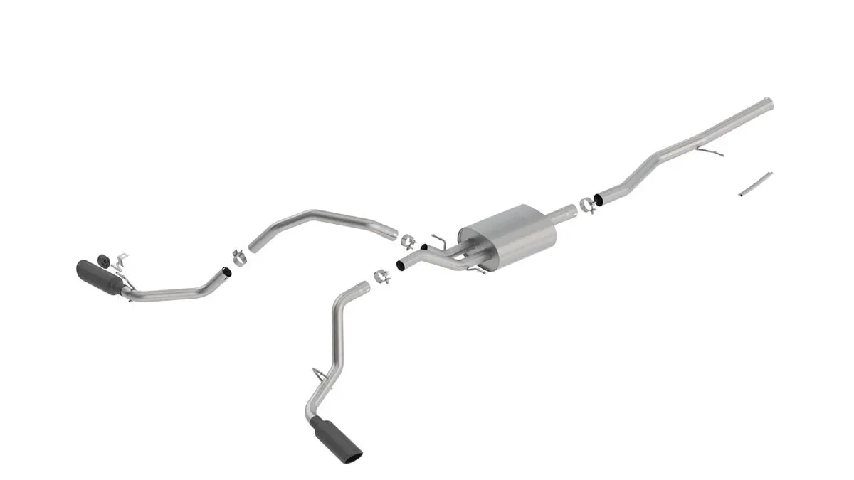 Borla Atak Catback Exhaust W/Black Chrome Tips For 2014-18 Chevrolet Silverado / Gmc Sierra 1500 5.3L V8 2