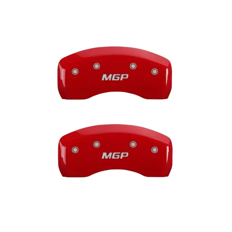 Mgp Engraved Rear Caliper Covers For 2017 Ford Focus – Red Finish With Silver Text 1