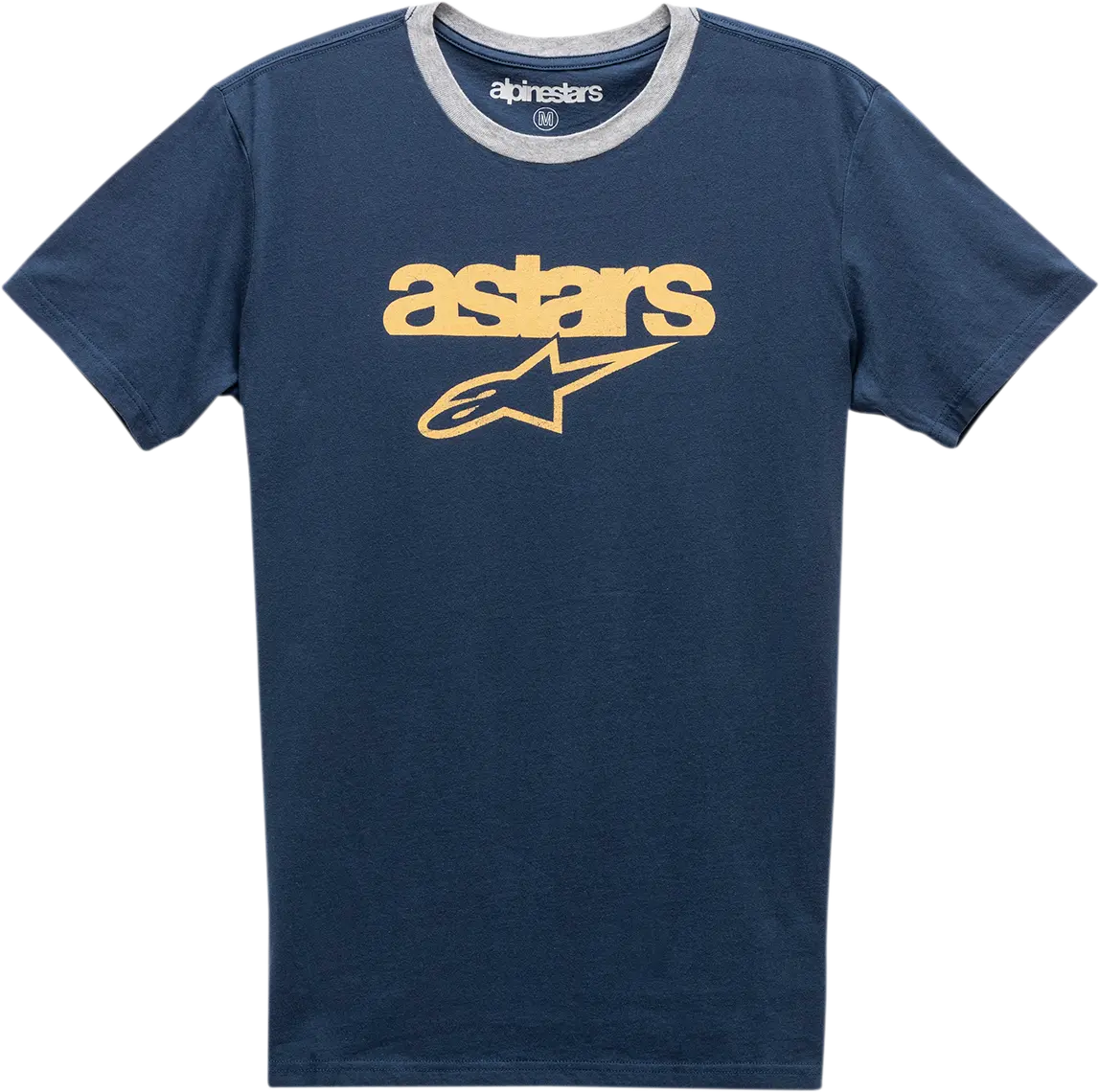 Alpinestars Match Crew Neck T-Shirt – Navy And Gray Blend, Size Large (Sku: 1211740107026L) 1