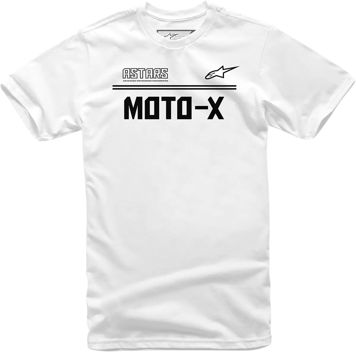 Alpinestars Moto-X Graphic T-Shirt – Unisex White And Black Design, Medium Fit (Model #1213720242010M) 1