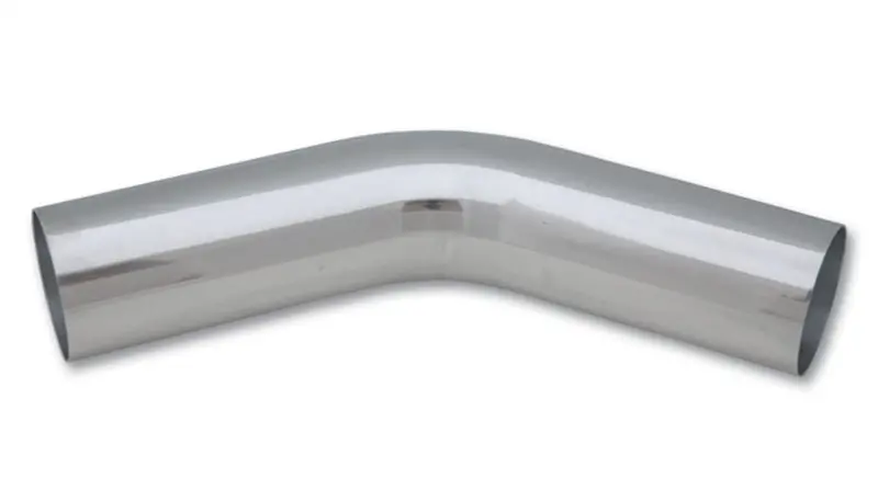 Polished Aluminum Universal Tubing – 2.25-Inch Od With 45-Degree Pre-Bend 1