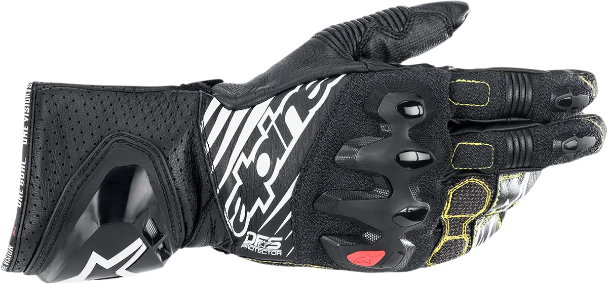 Alpinestars Gp Tech V2 Racing Gloves – Black/White Colorway, Size Small (Sku: 3556622-12-S) 1