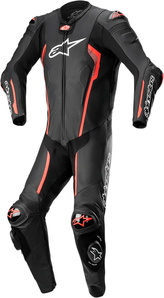 Alpinestars Missile V2 One-Piece Racing Suit – Black/Red Fluorescent, Us 48 / Eu 58 (3150122-1030-58) 1