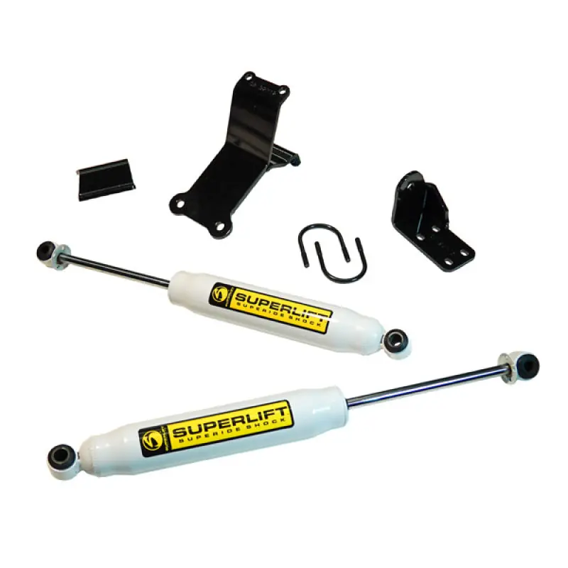 Superlift 14-18 Ram 2500 & 13-18 3500 W/ Sr Cylinders High Clearance Dual Steering Stabilizer Kit 1