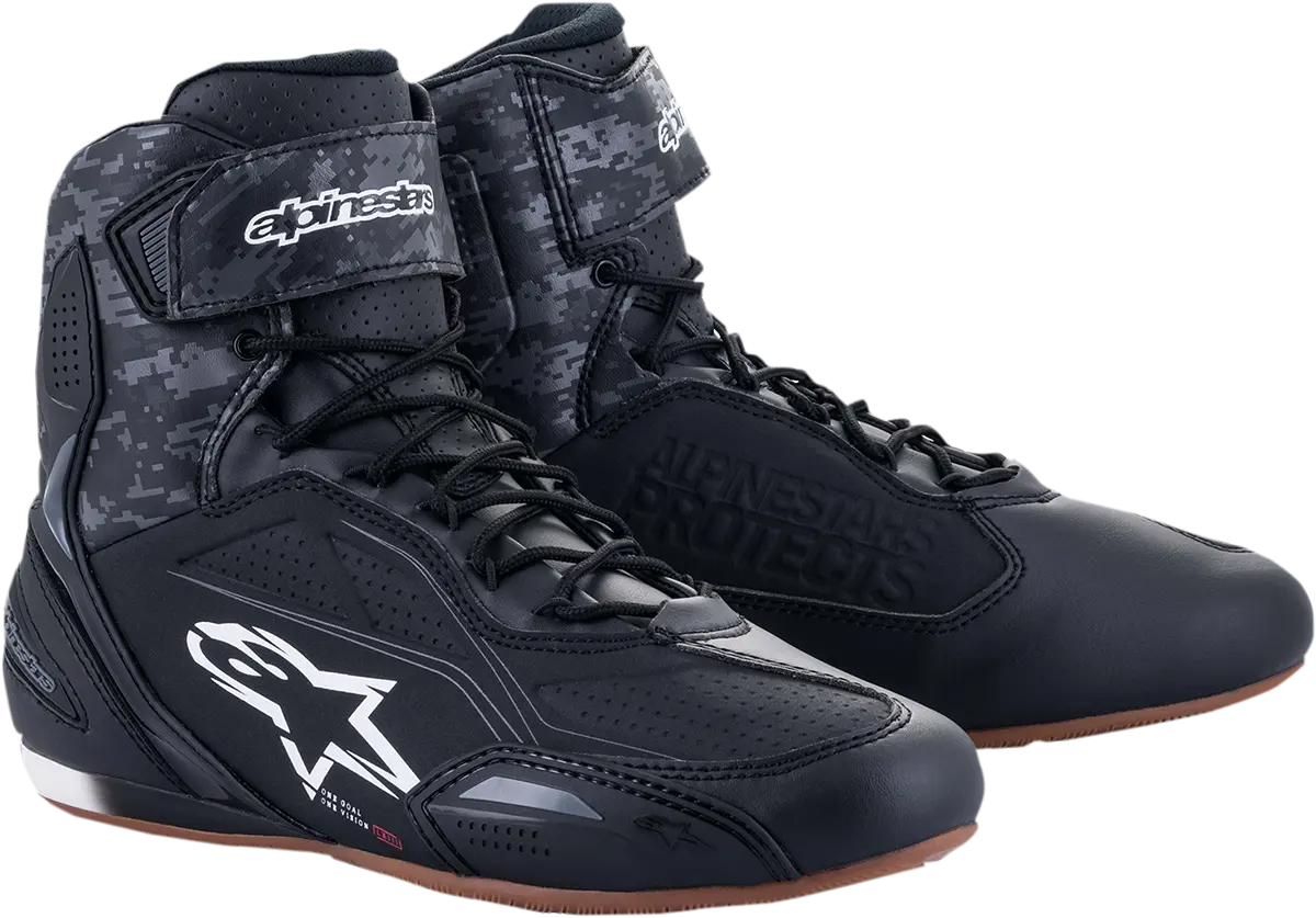 Alpinestars Faster-3 Motorcycle Riding Shoes – Black/Gray, Size Us 10.5 1