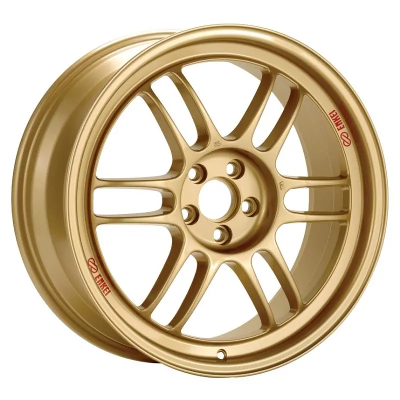 Enkei Rpf1 Lightweight Alloy Wheel – 18X8 Inches, 5X100 Pcd, 45Mm Offset, 56Mm Center Bore, Gold Finish (Fits 2002–2010 Wrx & 2004 Sti) 1