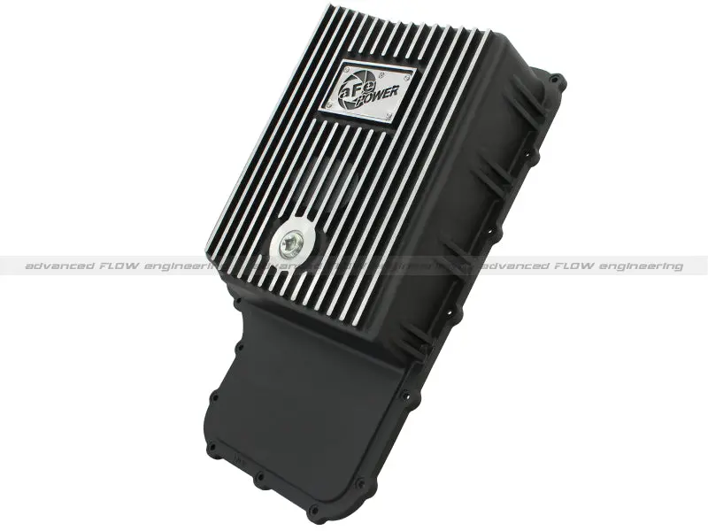 Afe Power Black Machined Transmission Pan For 2011–2014 Ford 6R140 Trucks – Fits 6.7L V8 Powerstroke Engines 1