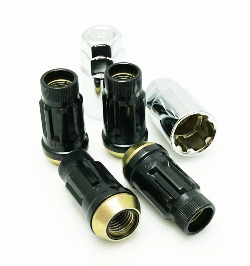 Wheel Mate Muteki Sr45R Lock Set – Black Anodized, 12×1.25 Thread, 4-Piece Kit 1