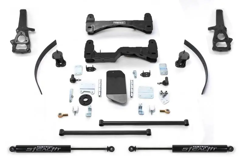 Fabtech 6-Inch Basic Lift System With Stealth Shocks For 2006–2008 Dodge Ram 1500 4Wd 1