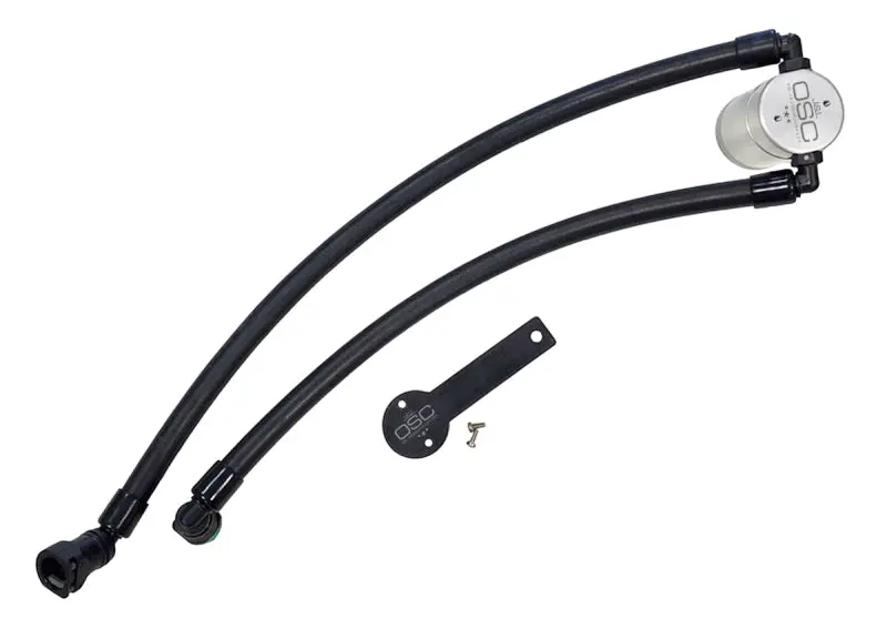 J&L Oil Separator For 2021 Ram Trx 6.2L Supercharged Engine – Passenger Side, 3.0-Gallon Capacity, Clear Anodized Housing 1