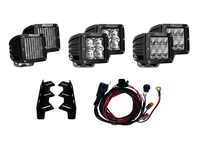 Rigid Industries Fog Light Kit – Mounts Six D-Series Lights On 2017–2018 Ford Raptor 1