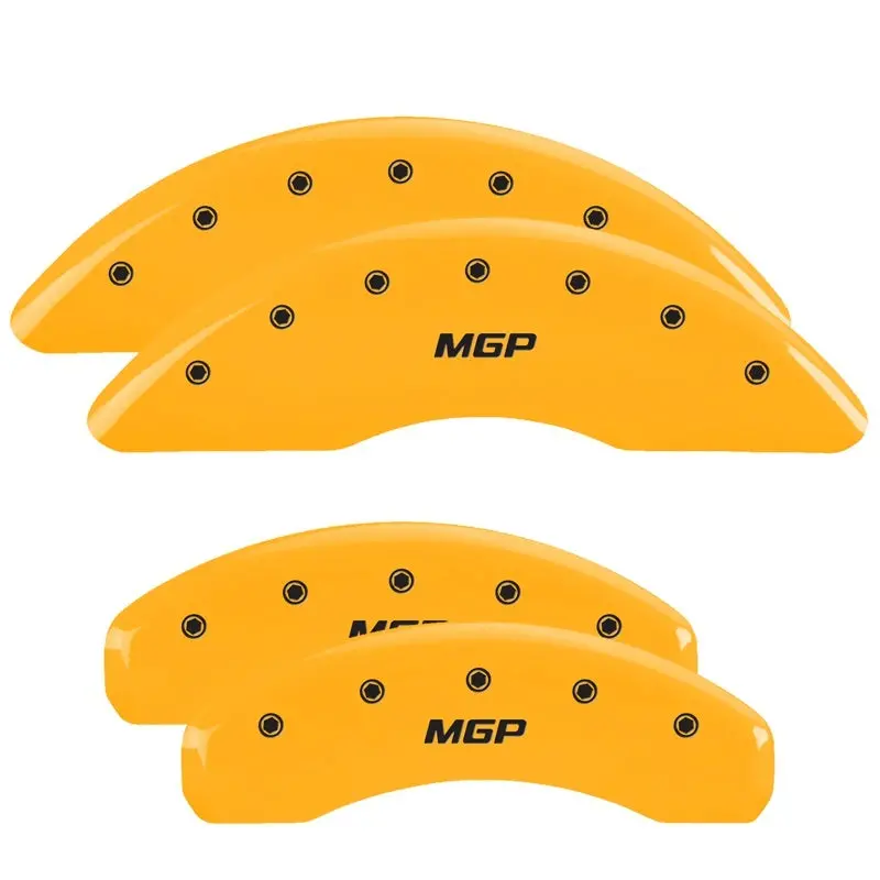 Mgp Engraved Front And Rear Brake Caliper Covers – Yellow Finish With Black Accent For 2002 Lexus Ls430 1