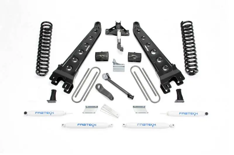 Fabtech 6-Inch Radius Arm Lift Kit With Performance Shocks For 2008–2016 Ford F-350/F-450 4Wd 8-Lug 1