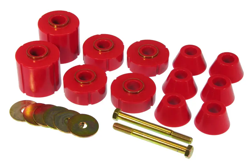 Prothane Red Polyurethane Body Mount Kit – 12-Bushing Set For 1973–1980 Gm Vehicles 1