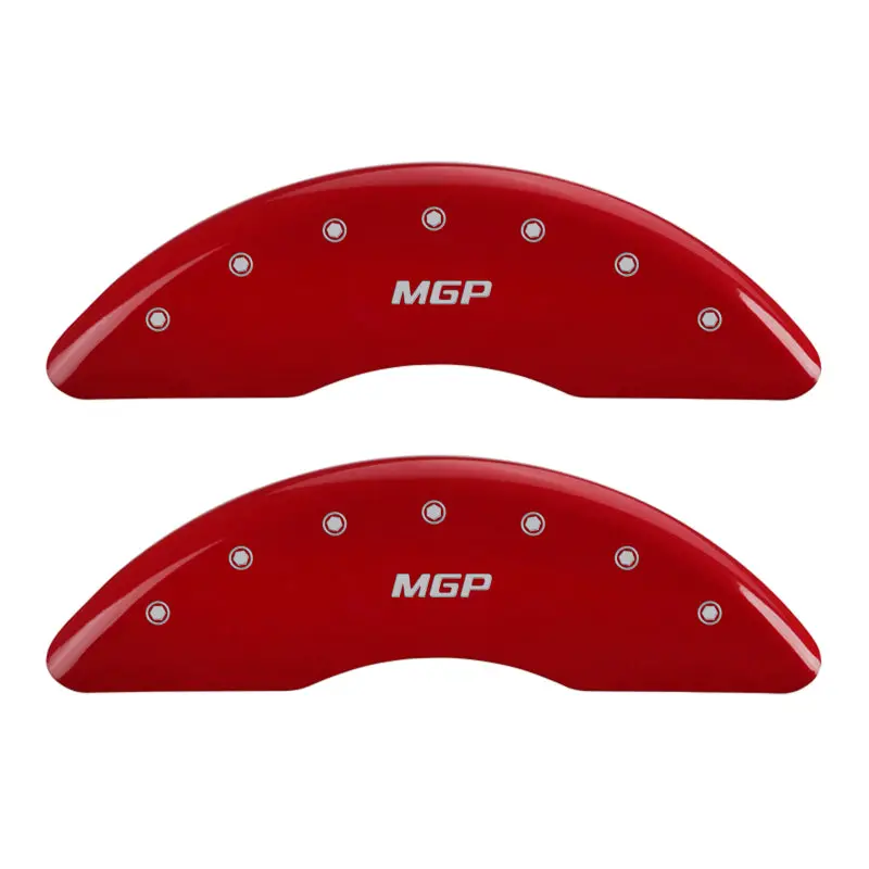 Mgp Engraved Caliper Covers – Red Finish With Silver Trim 1