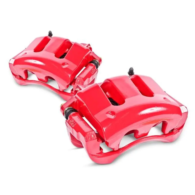 Power Stop 07-16 Cadillac Escalade Rear Red Calipers W/Brackets - Pair 2
