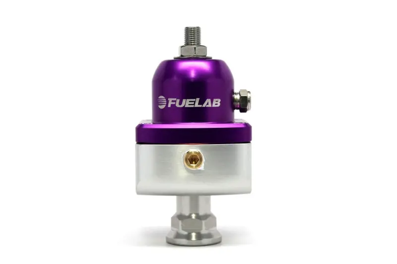 Fuelab 555 High Pressure Adjustable Fpr Blocking 25-65 Psi (1) -8An In (2) -8An Out - Purple 1