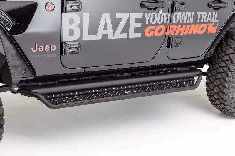 Go Rhino Dominator Extreme D1 Side Step Kit With Brackets For 2007–2018 Jeep Wrangler Jku 1