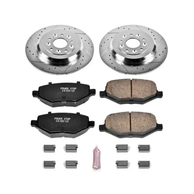 Power Stop 11-15 Ford Edge Rear Z23 Evolution Sport Brake Kit 1