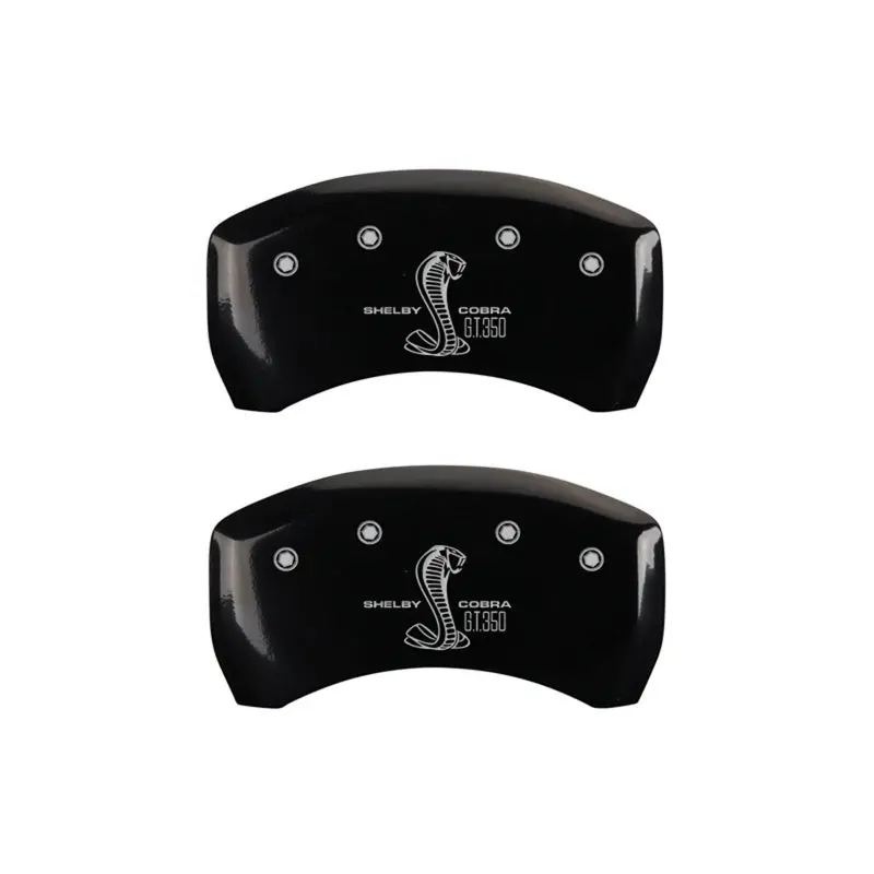 Mgp Engraved Rear Caliper Covers For Shelby Gt350 – Black Finish With Silver Lettering 1