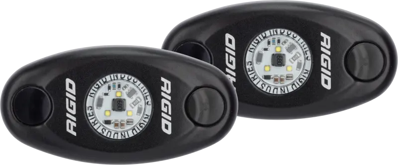 Rigid Industries A-Series Dual Led Light Kit – Natural White, High-Strength Black Housing 1