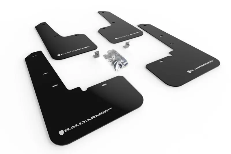 Rally Armor Ur Black Mud Flaps For 2020+ Subaru Outback – White Logo Design 1