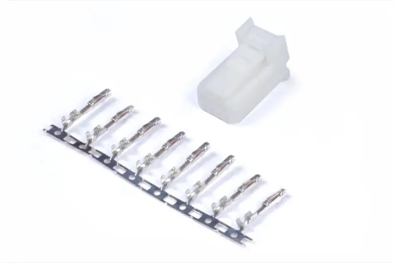 Haltech 8-Pin Tyco White Connector Housing With Pins – Automotive Ecu Wiring Component 1