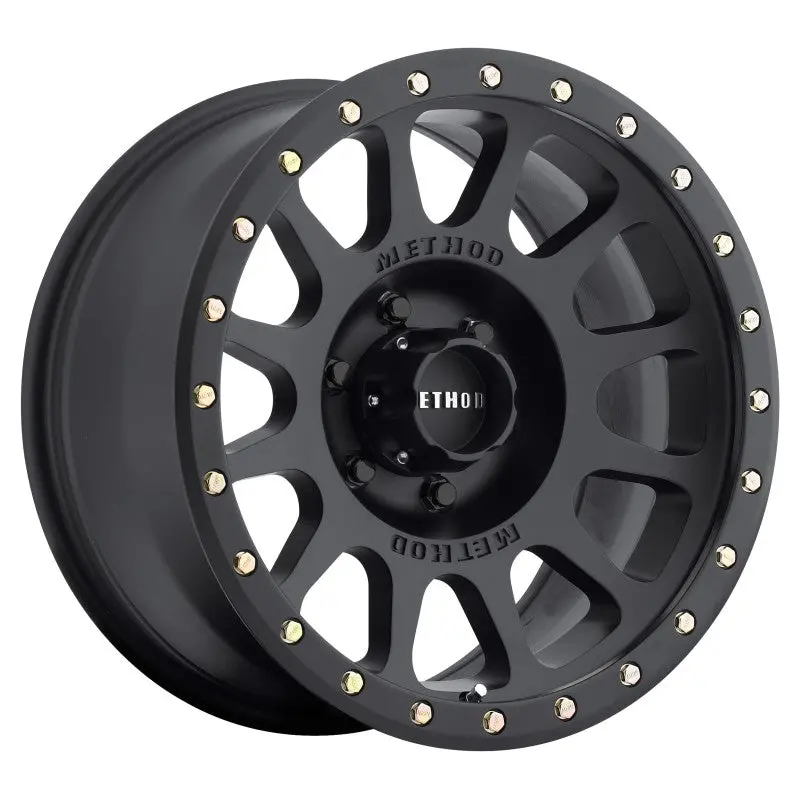 Method Mr305 Nv Matte Black Alloy Wheel – 18X9 Inches, 0Mm Offset, 6X5.5 Bolt Pattern, 108Mm Center Bore 1