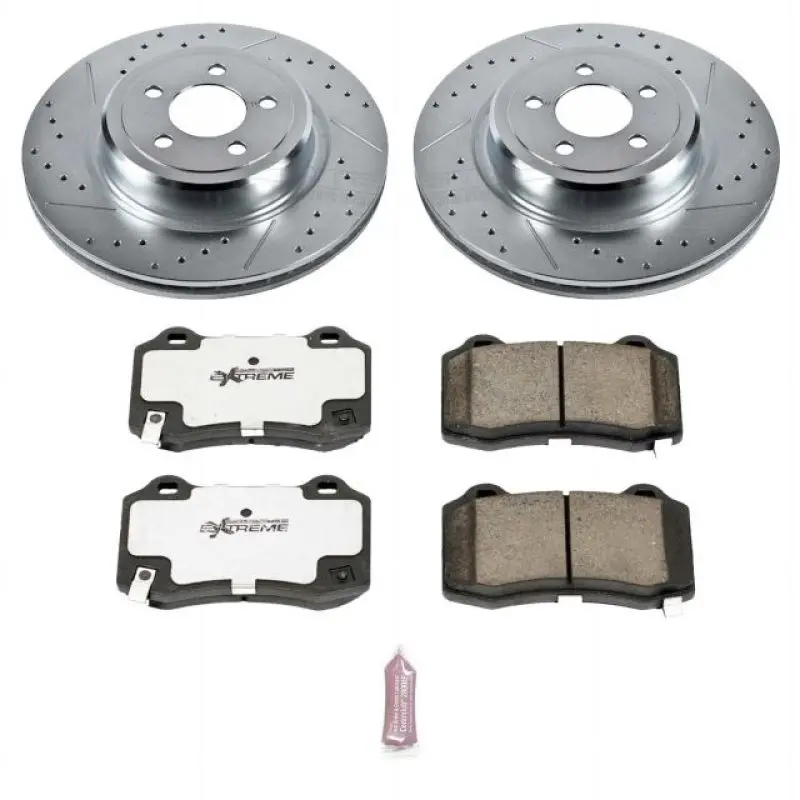Power Stop 05-10 Chrysler 300 Rear Z26 Street Warrior Brake Kit 1