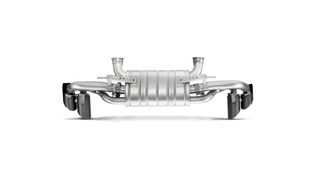 Akrapovič Titanium Slip-On Exhaust System With Carbon Fiber Tips For 2014–2018 Lamborghini Huracán Lp 580-2 / 610-4 (Coupe & Spyder) 1
