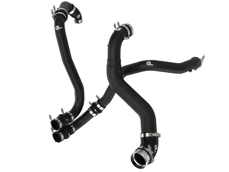 Afe Bladerunner Charge Pipe Kit For 2021–2022 Ford F-150 Ecoboost 3.5L V6 – Aluminum Hot/Cold Setup (Black) 1