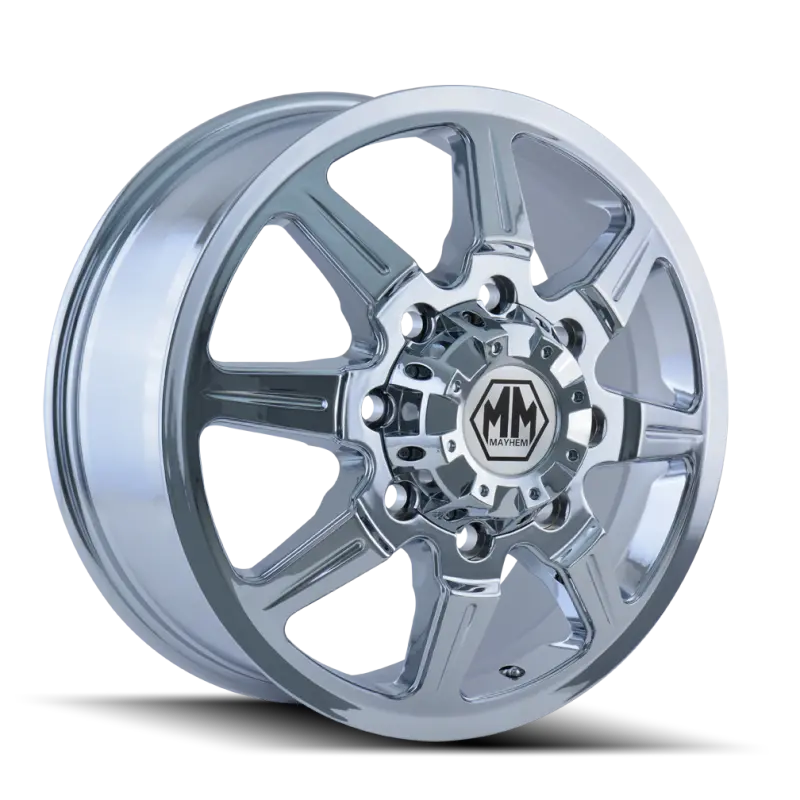 Mayhem Monstir Chrome Wheel — 17X6.5 Inches, 8X165.1 Bolt Pattern, 134Mm Offset, 130.18Mm Hub Bore 1