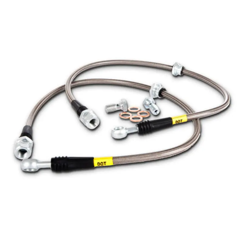Stoptech Stainless Steel Front Brake Line Kit – Compatible With 2008–2009 Acura Tsx, Honda Accord Coupe/Sedan, And Civic Ex/Ex-L 1