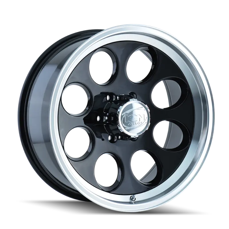 Ion Type 171 15X8 / 6X139.7 Bp / -27Mm Offset / 106Mm Hub Black/Machined Wheel 1