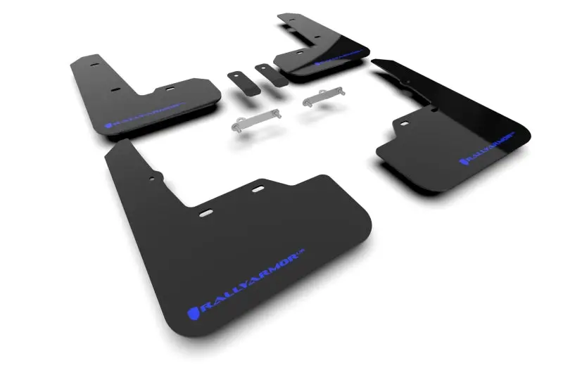 Rally Armor Ur Series Mud Flaps For 2022 Subaru Wrx – Black With Blue Logo Accent 1