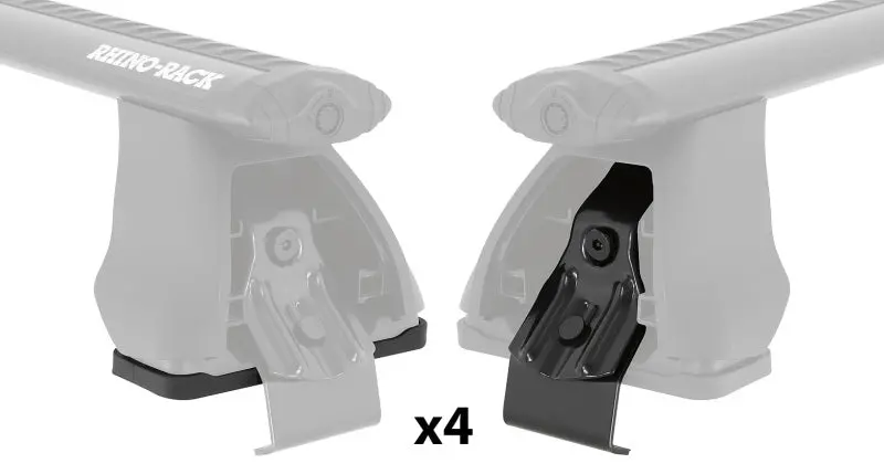 Rhino-Rack 2500 Series Roof Rack Fitting Kit – Includes 4 Pads And 4 Clamps For Secure Mounting 1