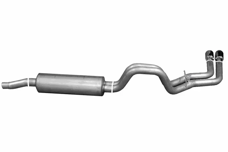Gibson Dual Exhaust System For 2002–2003 Dodge Dakota Slt – 3.9L V6, 2.5-Inch Cat-Back, Stainless Steel Construction 1
